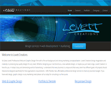 Tablet Screenshot of lovettcreations.com